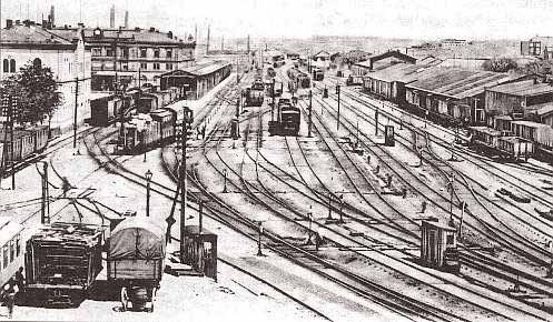 Die Gleisanlagen um 1900 