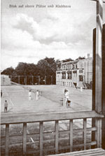 Blick auf obere Pl�tze und Klubhaus an der Goethestra�e um 1910